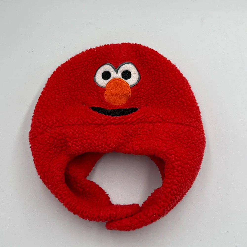Sesame‎ Street Elmo Fleece Hat Kids One Size Fits Most Red Character